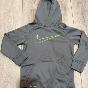 Boy’s Nike Dri-Fit Hoodie with Green Swoosh